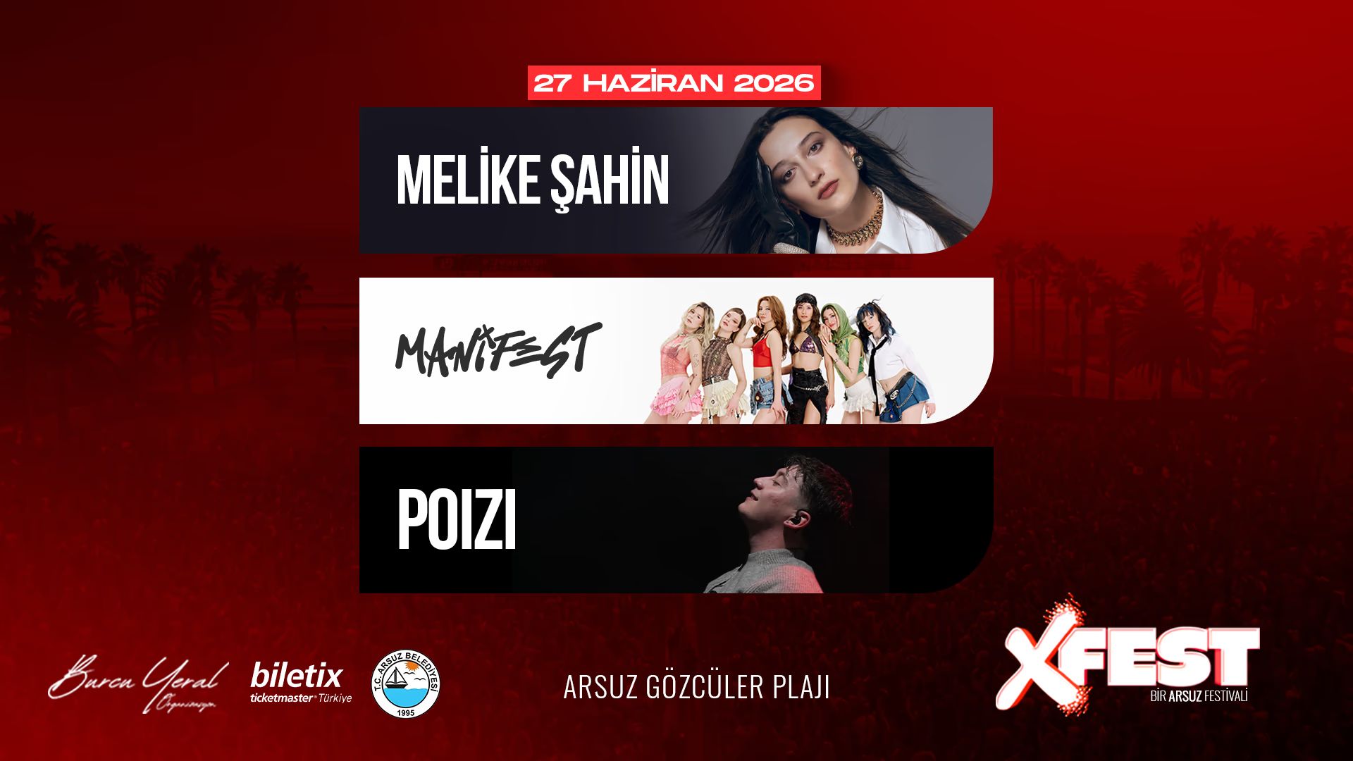XFEST Arsuz - 1.Gün - Melike Şahin - Manifest - Poizi thumbnail