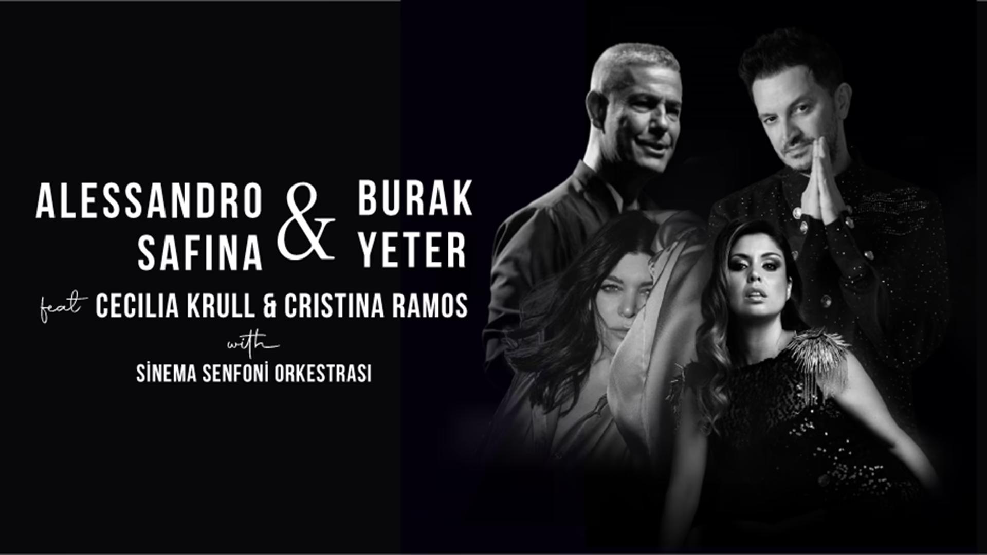 Alessandro Safina & Burak Yeter feat Cecilia Krull & Cristina Ramos with Sinema Senfoni Orkestrası card