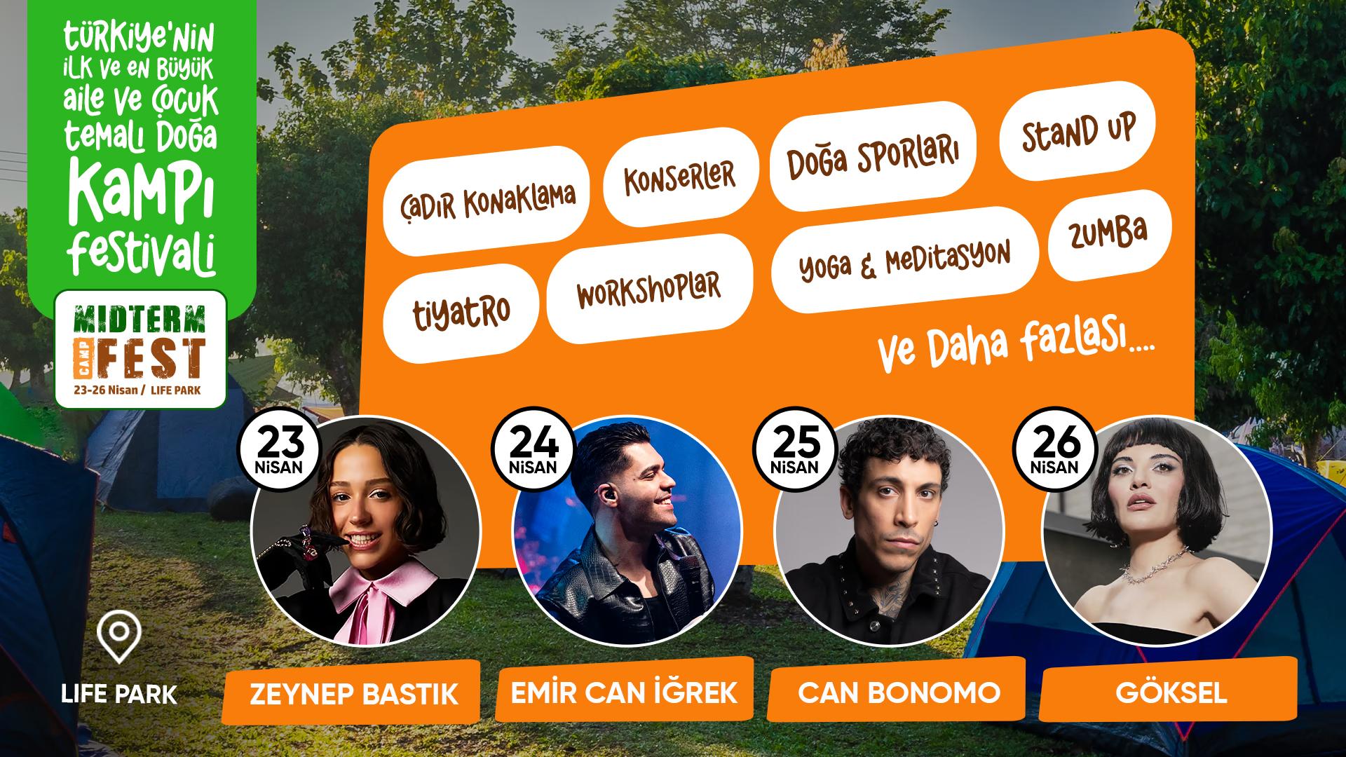 Midterm Camp Fest - Premium Kamplı & Standart Kamplı thumbnail